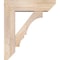 Ekena Millwork Balboa Slat Smooth Bracket w/ Offset Brace, Douglas Fir, 7 1/2"W x 26"D x 30"H BKT0806X26X30BOA06SDF - alternate 2